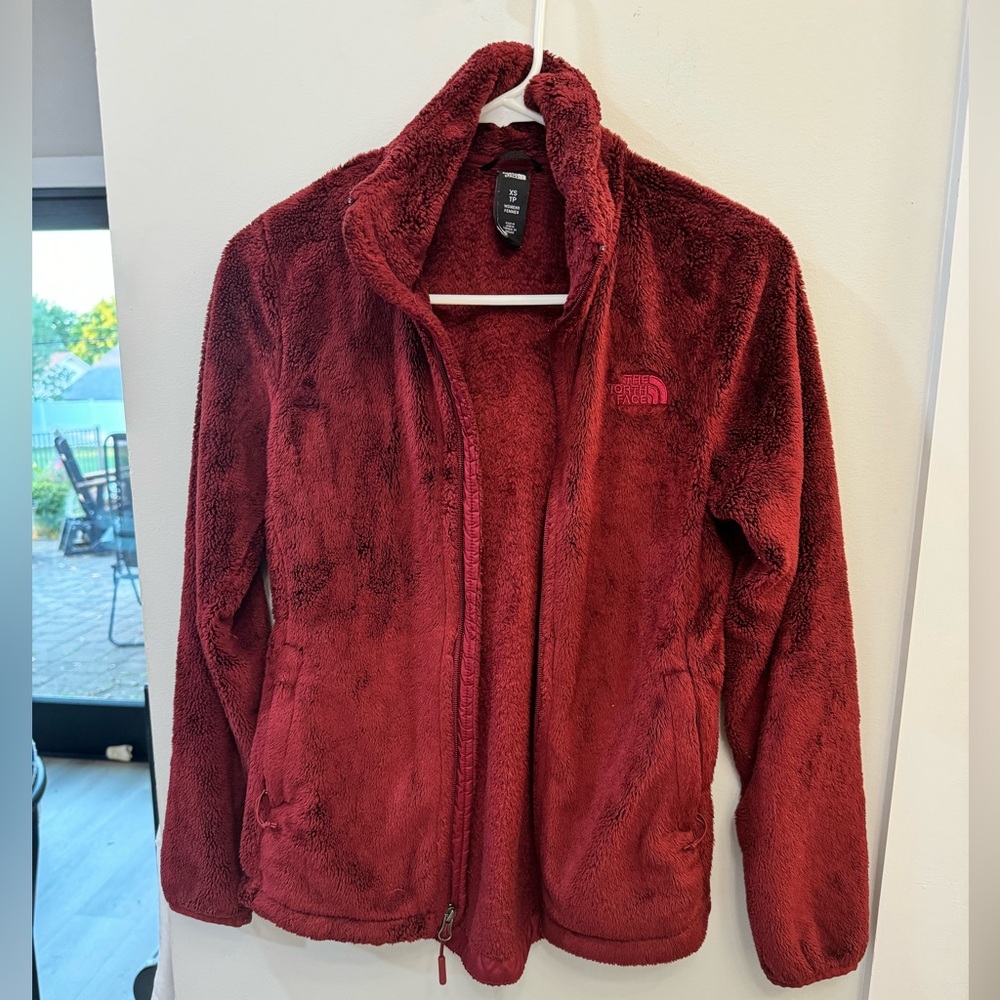 North Face Zip Up Fuzzy Fleece XS
